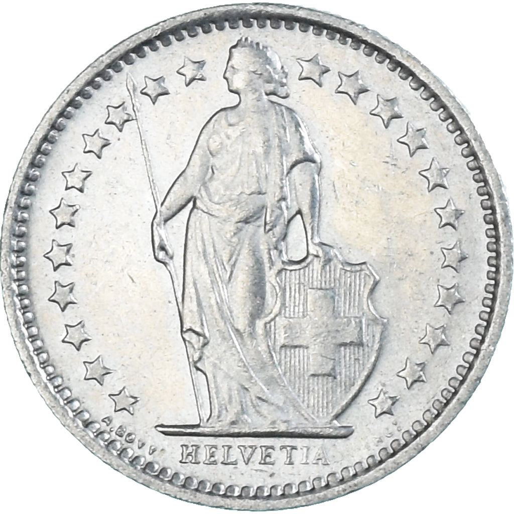 Munten, Zwitserland, 1/2 Franc, 1978