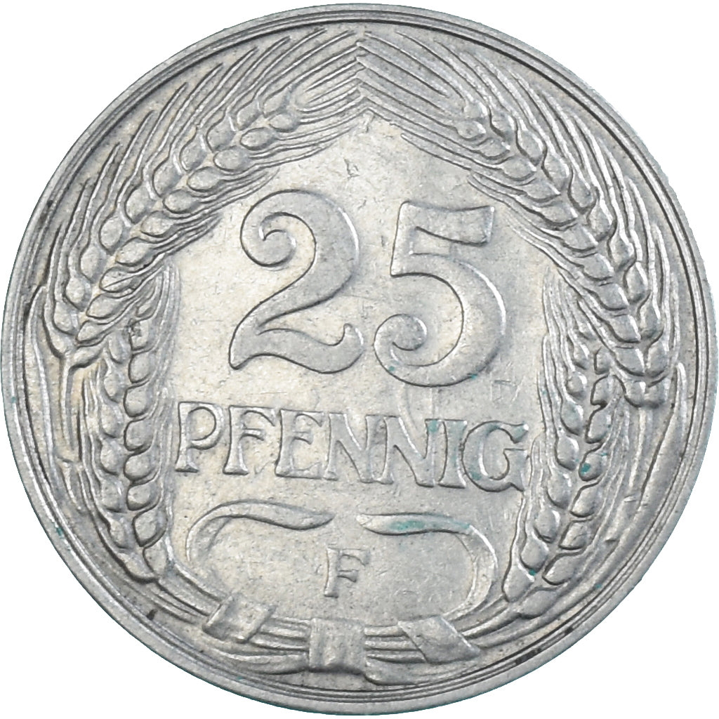Coin, Germany, 25 Pfennig, 1909