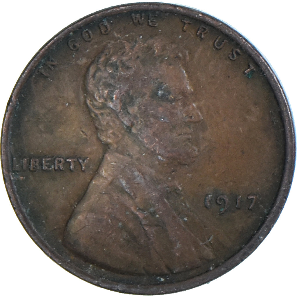 Coin, United States, Cent, 1917