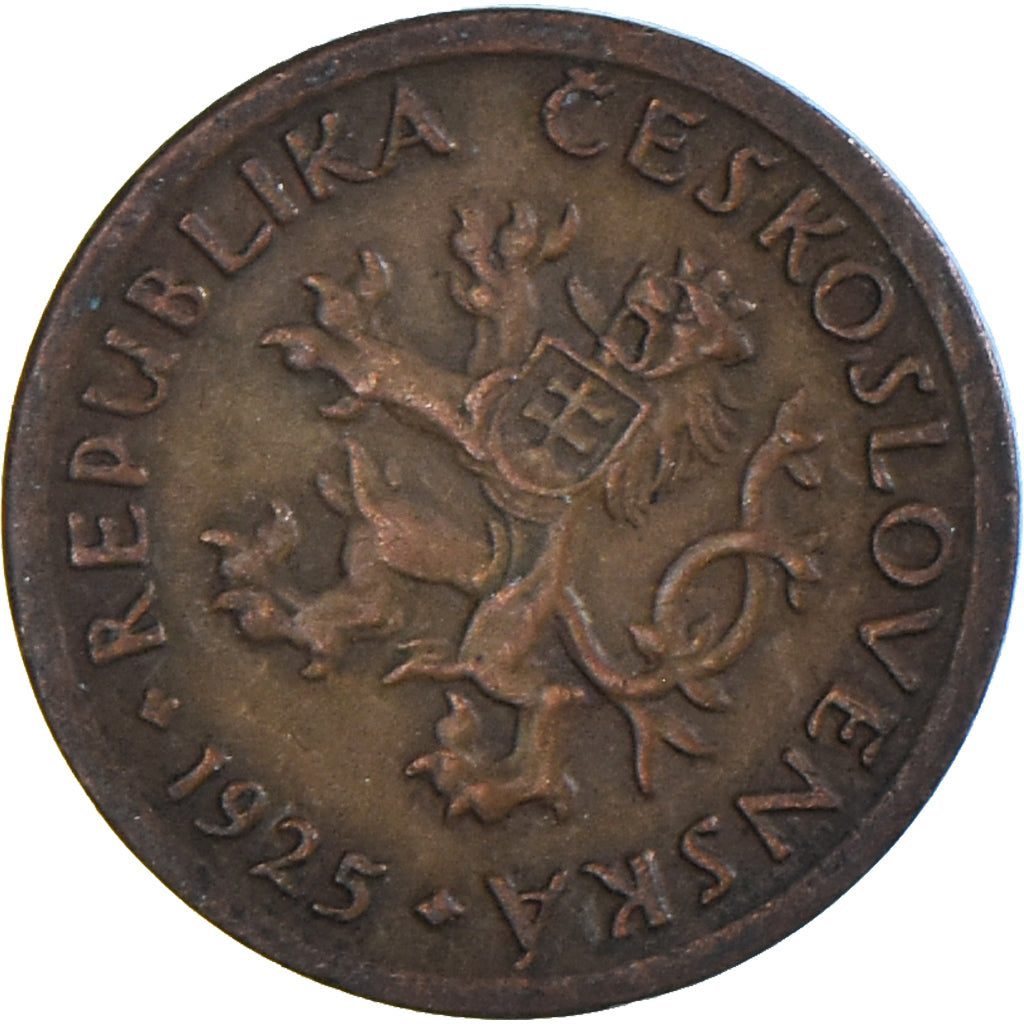 Coin, Czechoslovakia, 10 Haleru, 1925