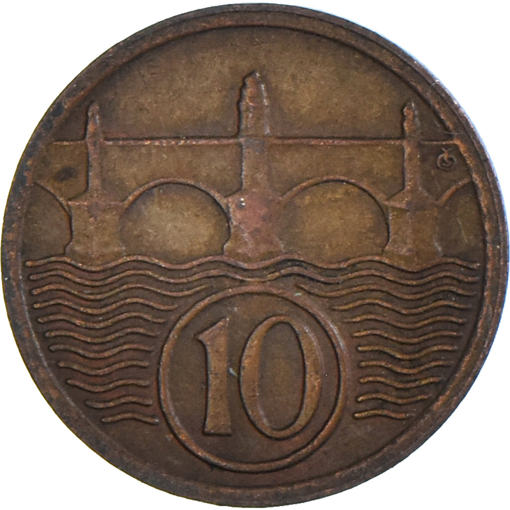 Coin, Czechoslovakia, 10 Haleru, 1925