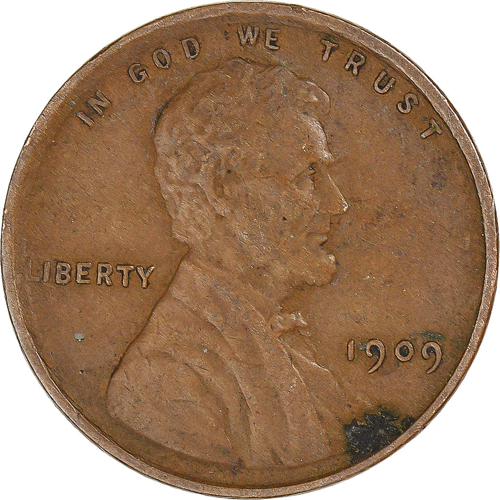 Coin, United States, Cent, 1909