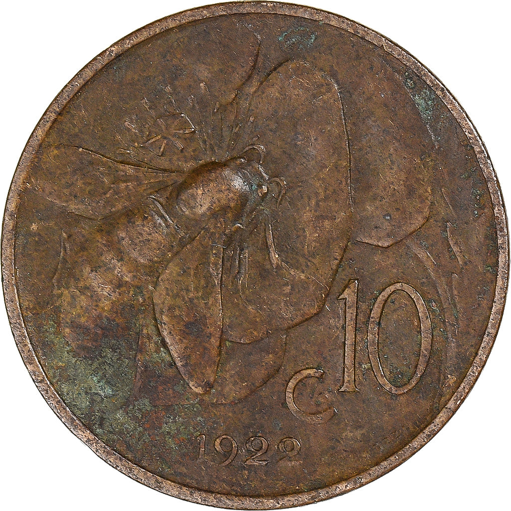 Munten, Italië, 10 Centesimi, 1922