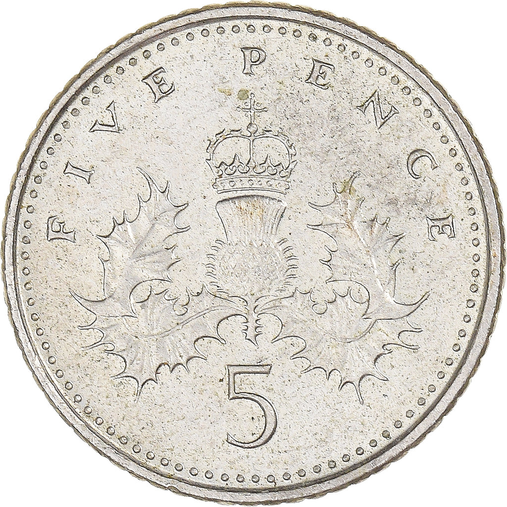 Moeda, Grã-Bretanha, 5 Pence, 1998