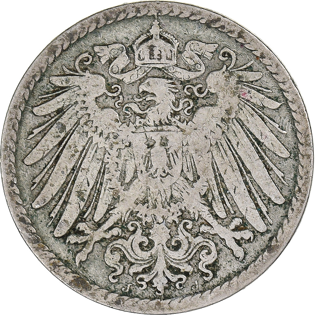 Moneta, Niemcy, 5 Pfennig, 1899