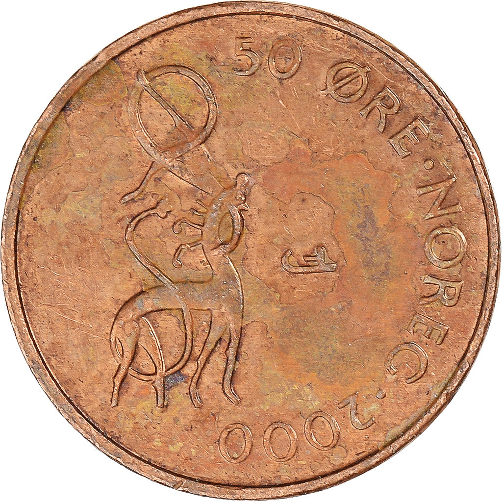 Coin, Norway, 50 Öre, 2000