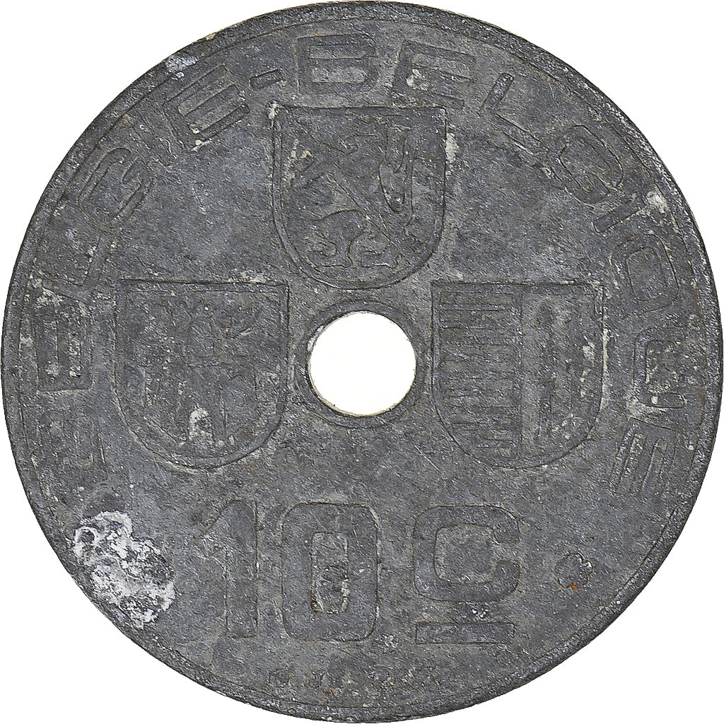 Moeda, Bélgica, 10 Centimes, 1944