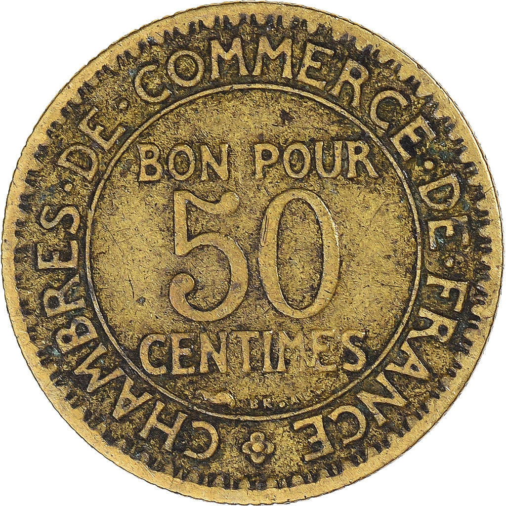 Münze, Frankreich, 50 Centimes, 1924