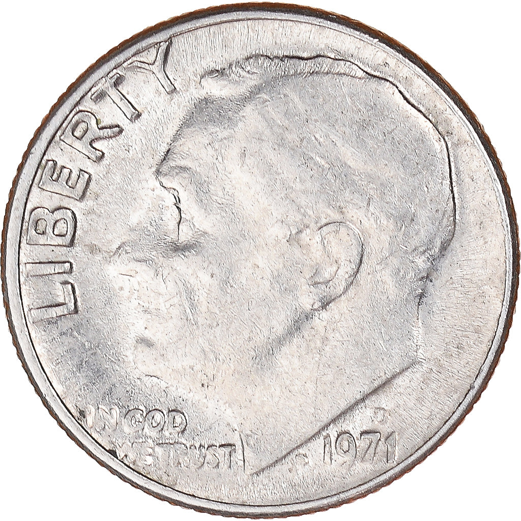 Moneda, Estados Unidos, Dime, 1971