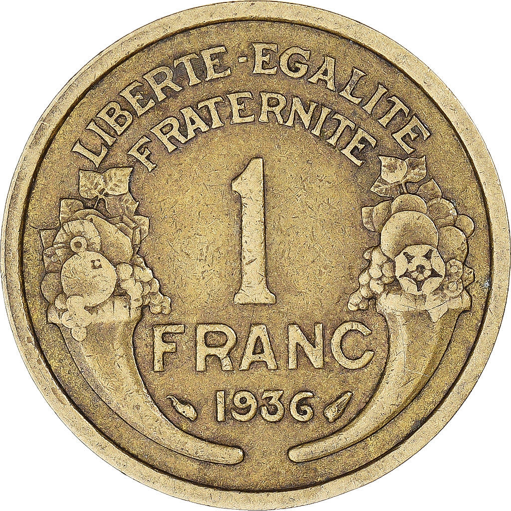 Monnaie, France, Franc, 1936