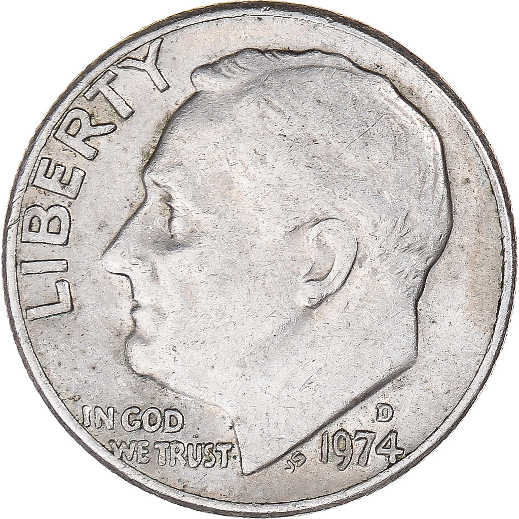 Moeda, Estados Unidos da América, Dime, 1974