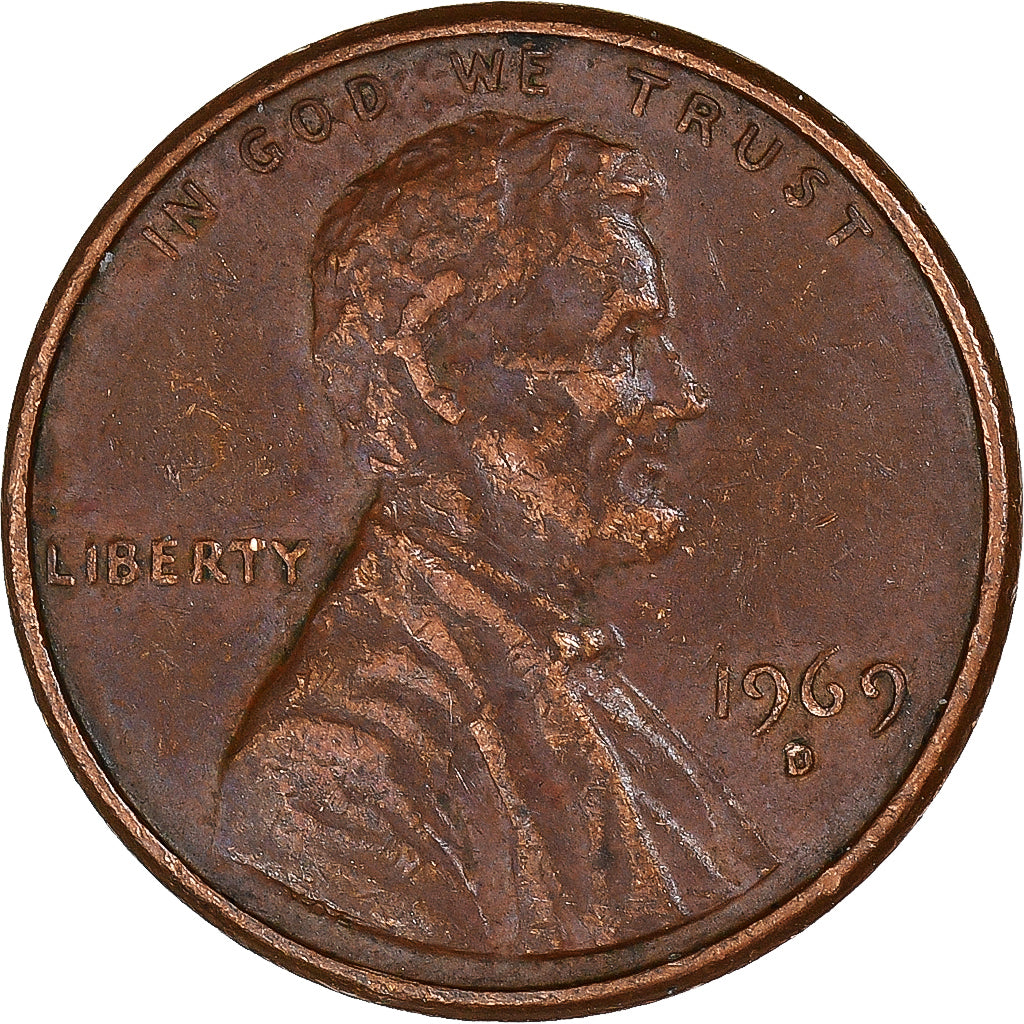 Moneta, Stati Uniti, Cent, 1969