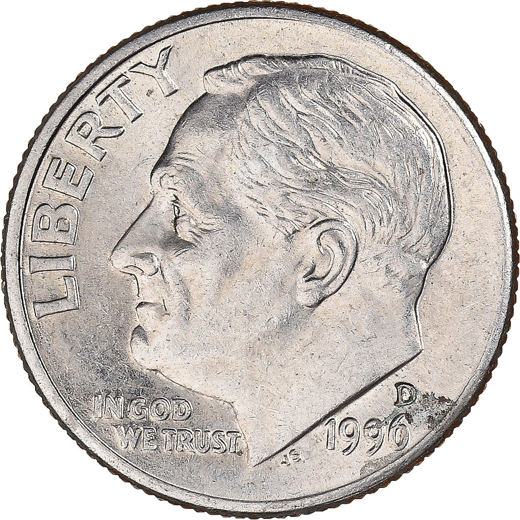 Moeda, Estados Unidos da América, Dime, 1996