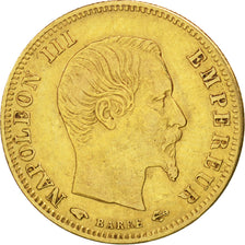 FRANCE, Napoléon III, 5 Francs, 1856, Paris, KM #787.1, EF(40-45), Gold, 16.7, G