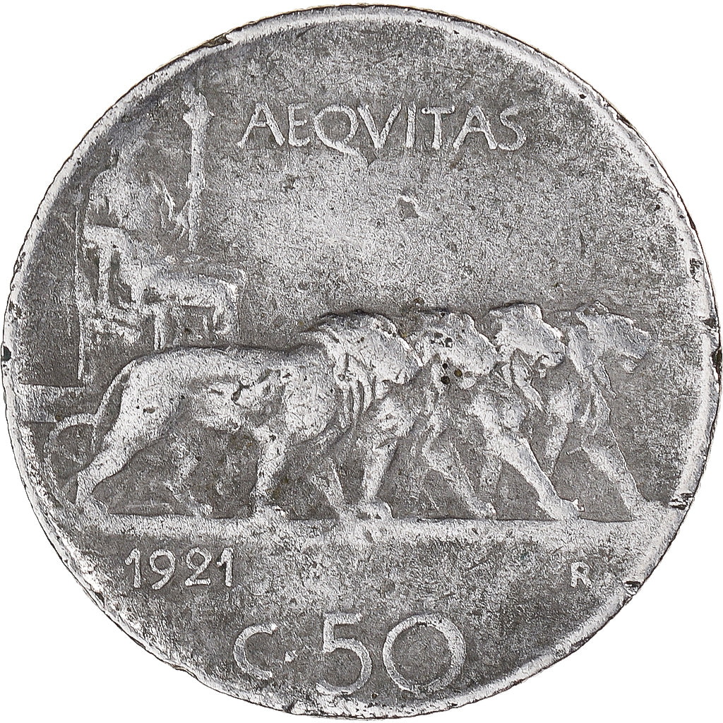 Moneta, Italia, 50 Centesimi, 1921