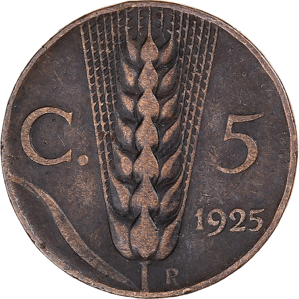 Coin, Italy, 5 Centesimi, 1925