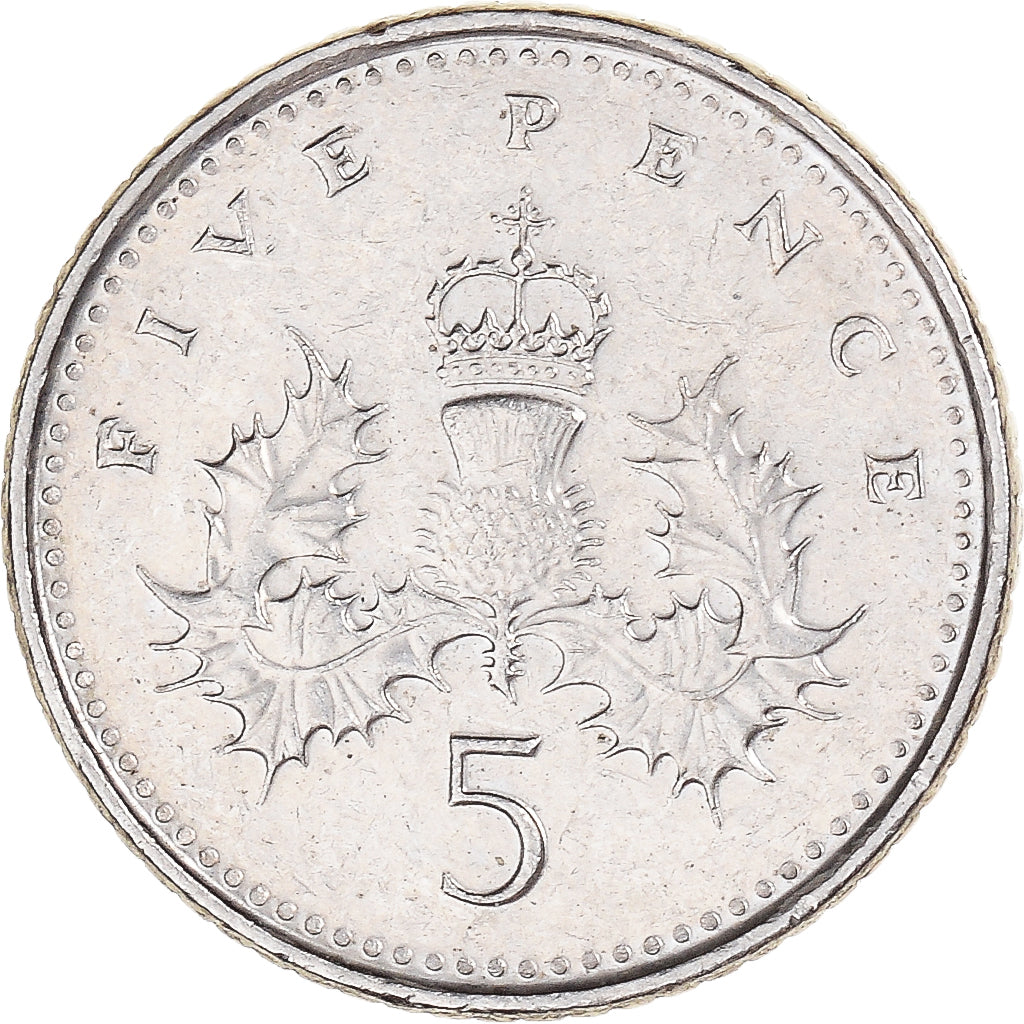 Munten, Groot Bretagne, 5 Pence, 1999