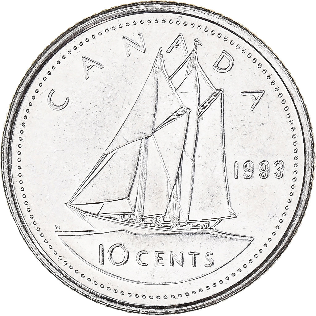 Moneta, Canada, 10 Cents, 1993