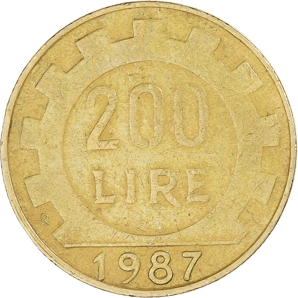 Moneta, Włochy, 200 Lire, 1987
