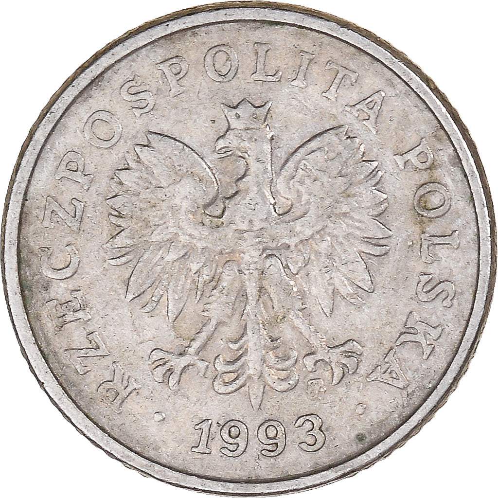 Moneta, Polonia, 10 Groszy, 1993