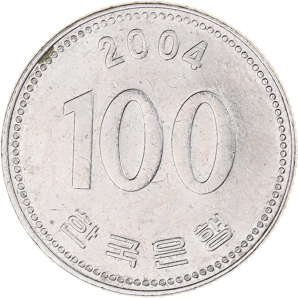 Münze, Korea, 100 Won, 2004