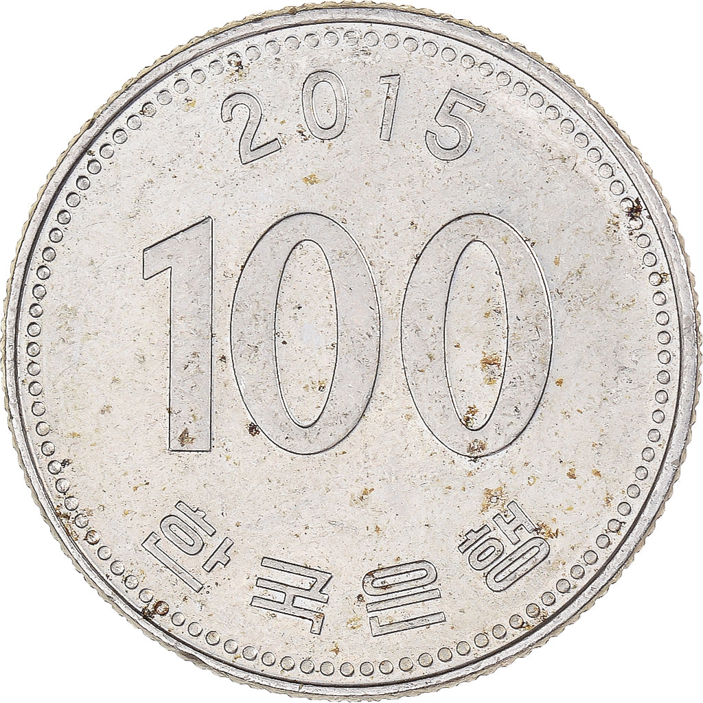 Coin, Korea, 100 Won, 2015