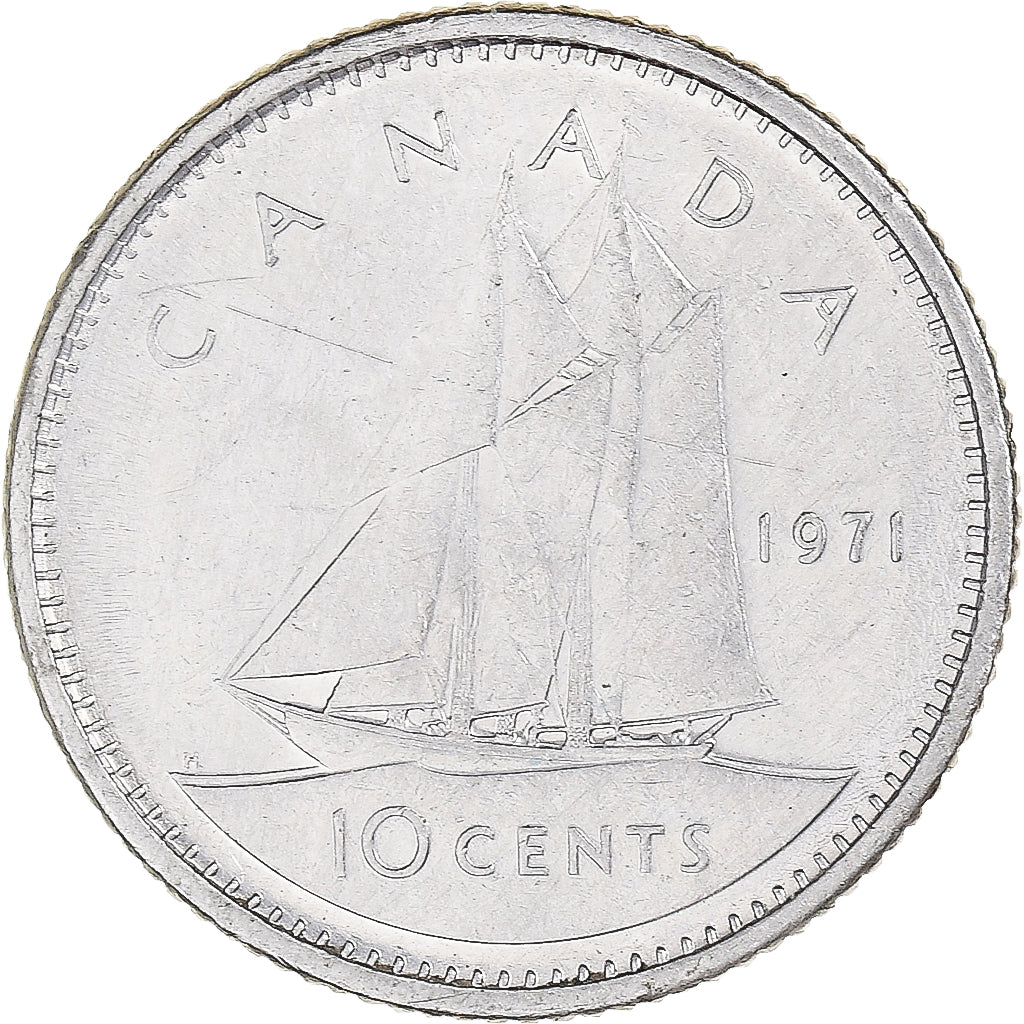Moneta, Canada, 10 Cents, 1971
