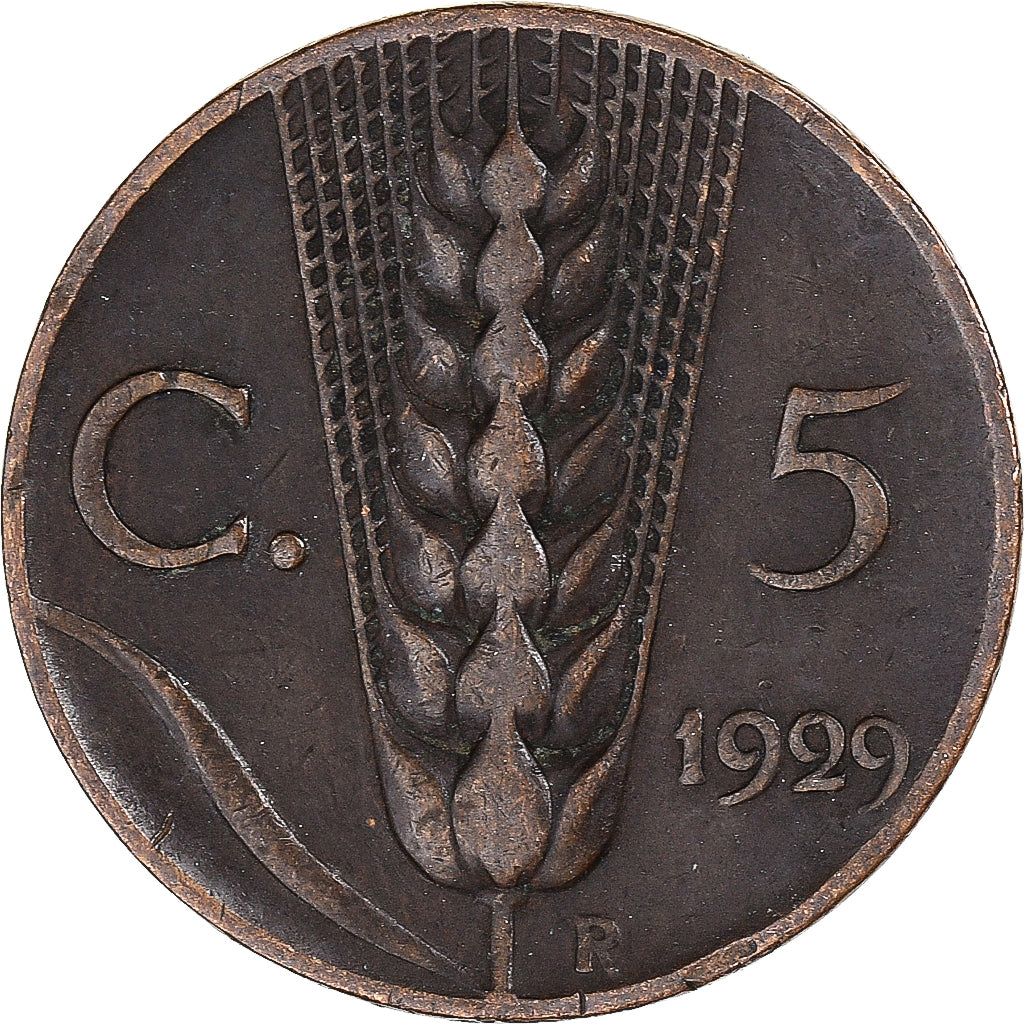 Moneta, Italia, 5 Centesimi, 1929