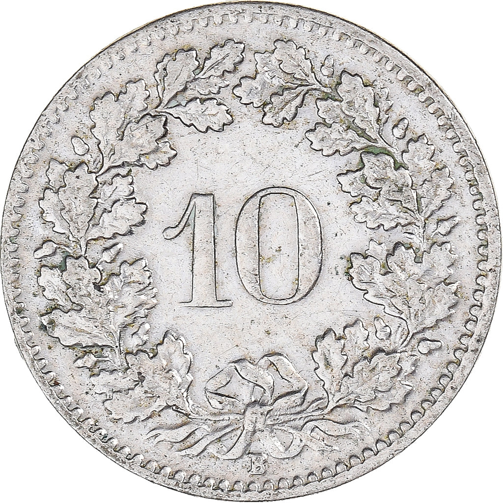 Moneda, Suiza, 10 Rappen, 1908