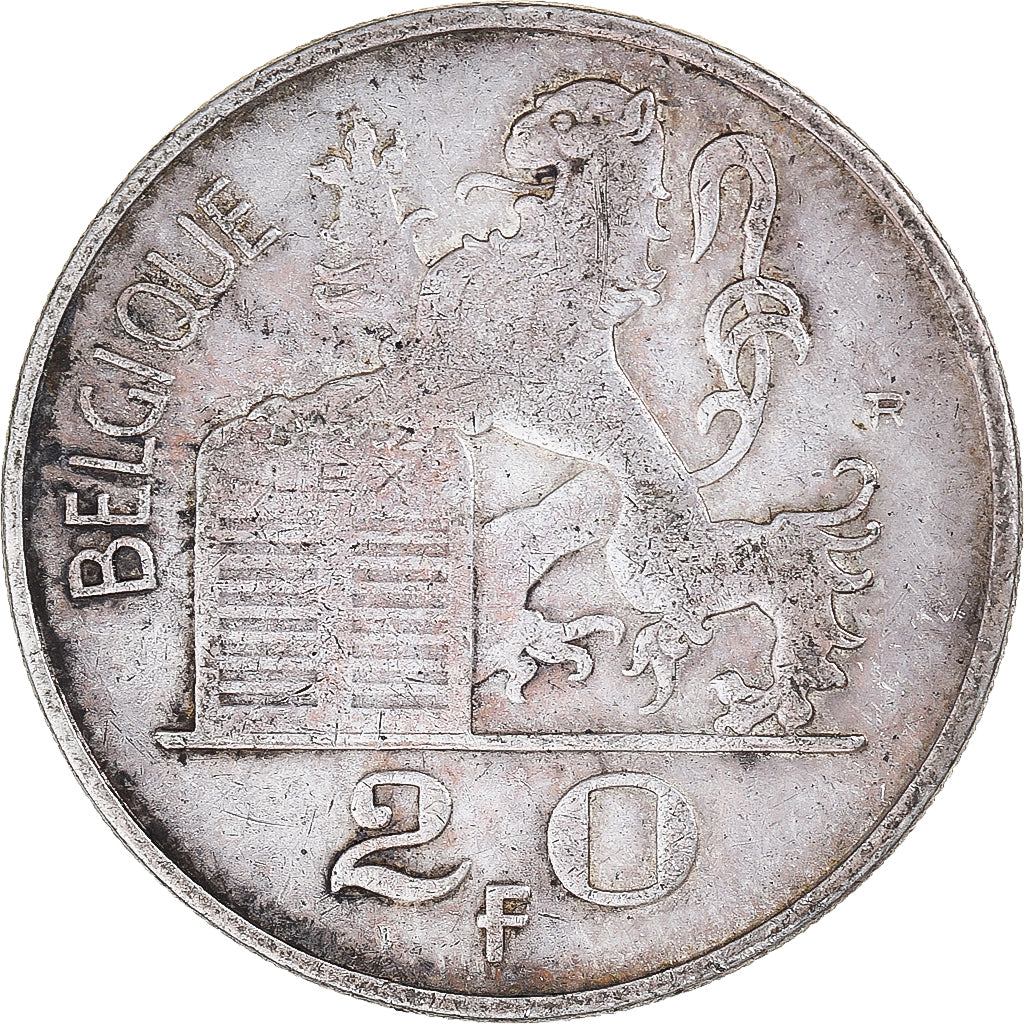 Coin, Belgium, 20 Francs, 20 Frank, 1950