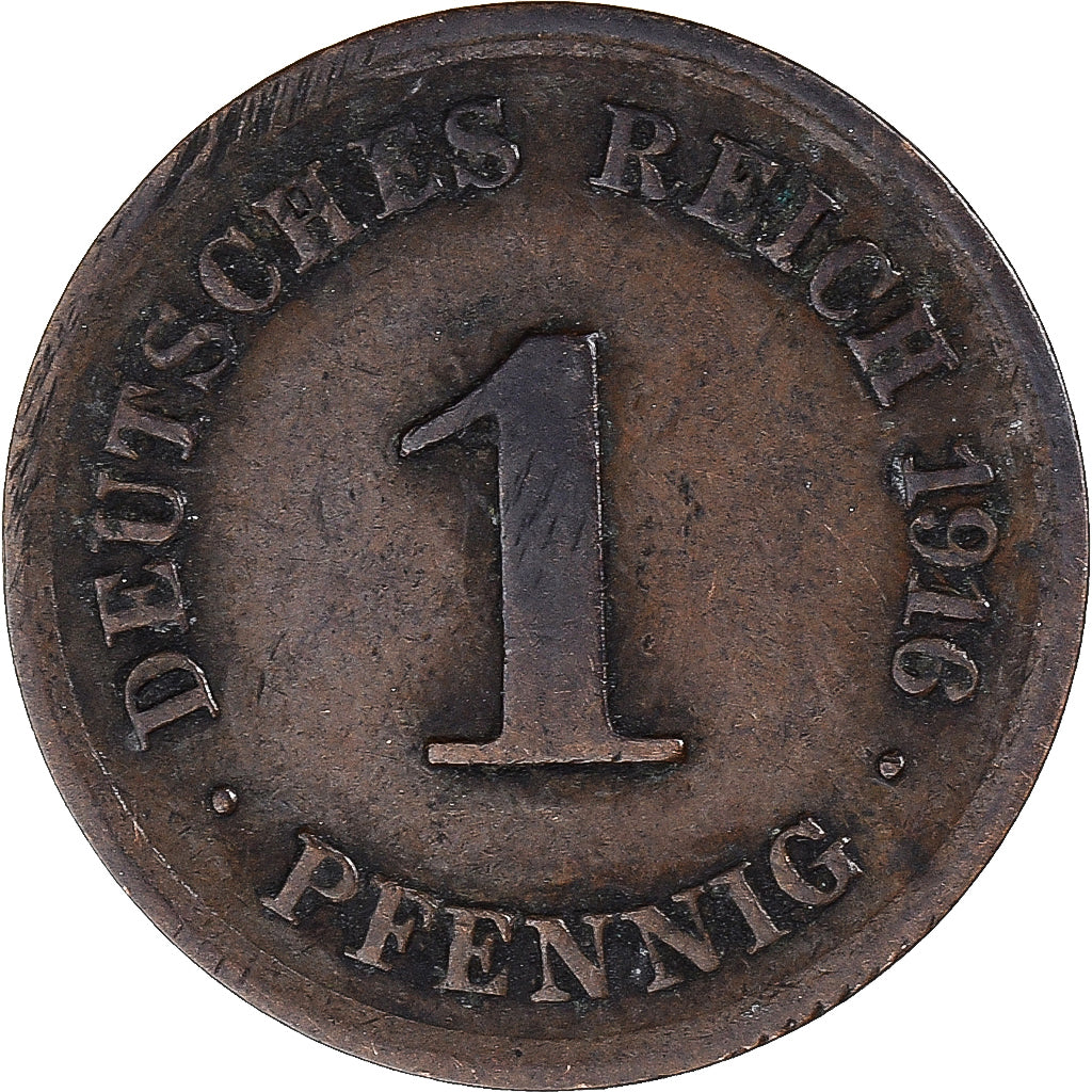 Coin, Germany, Pfennig, 1916