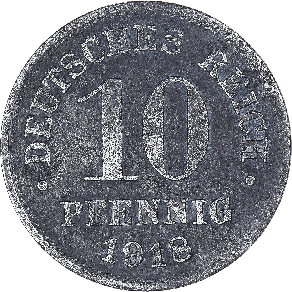 Coin, Germany, 10 Pfennig, 1918