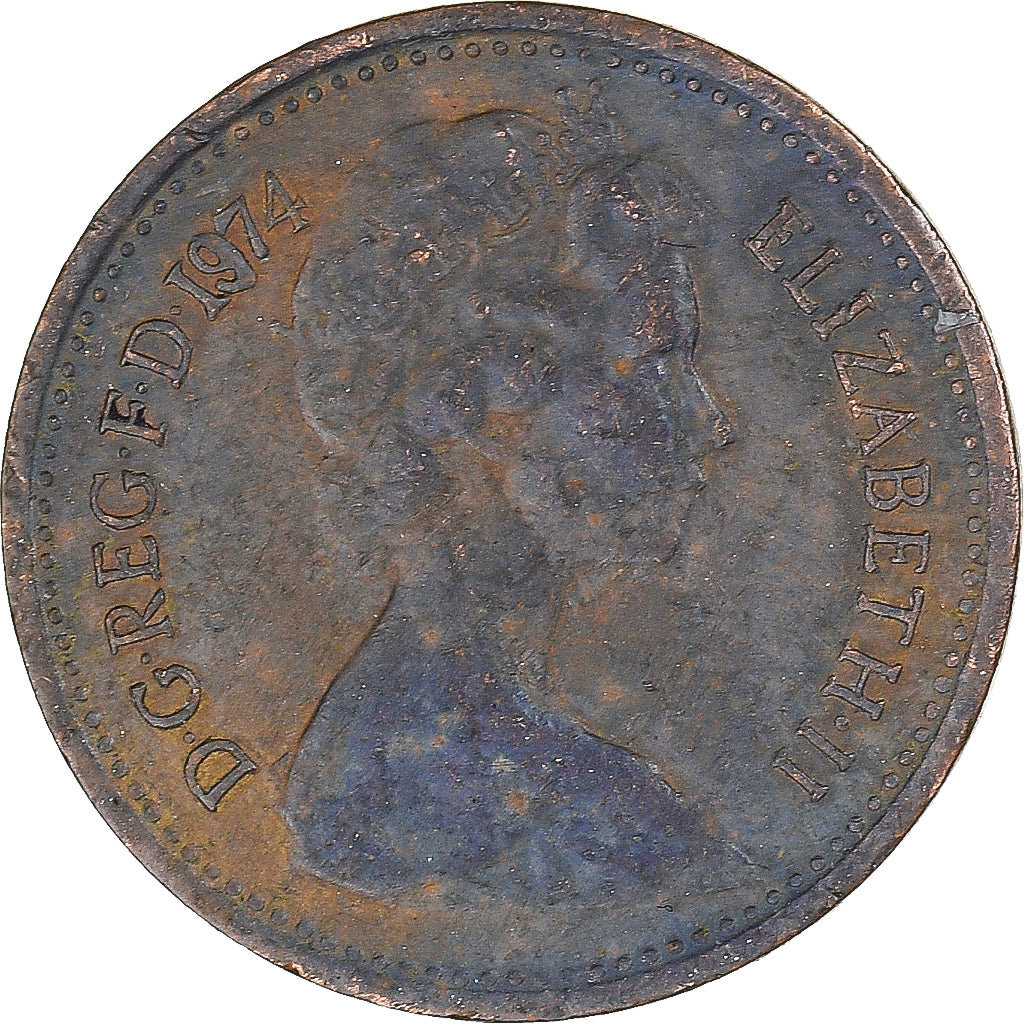 Moneta, Wielka Brytania, 1/2 New Penny, 1974