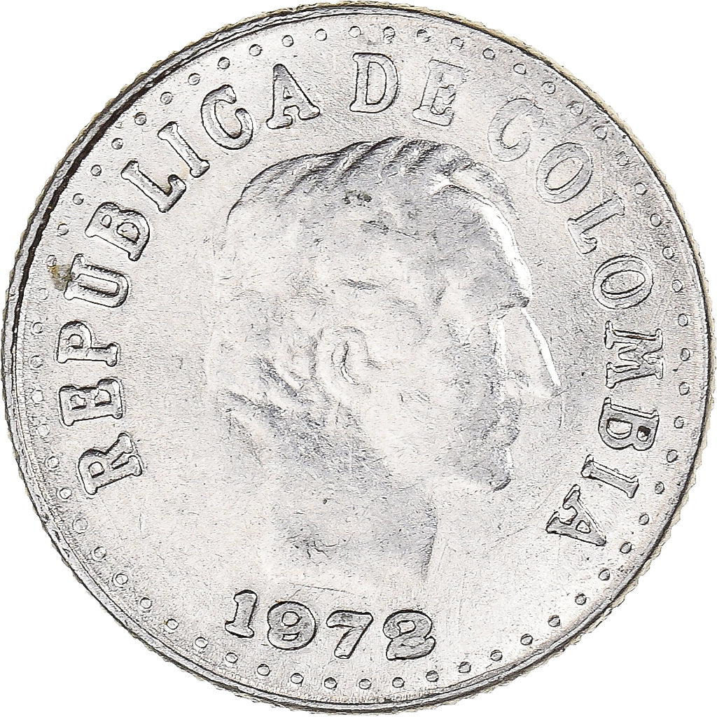 Coin, Colombia, 10 Centavos, 1972