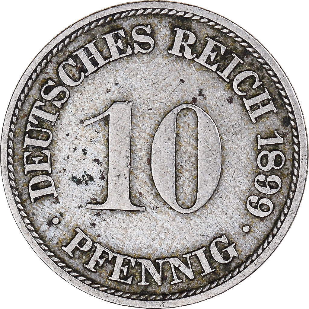 Coin, Germany, 10 Pfennig, 1899