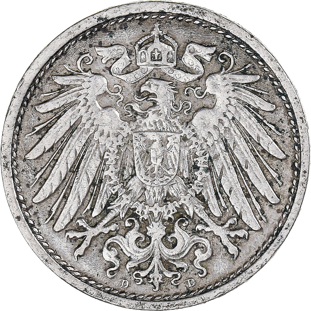 Moeda, Alemanha, 10 Pfennig, 1911