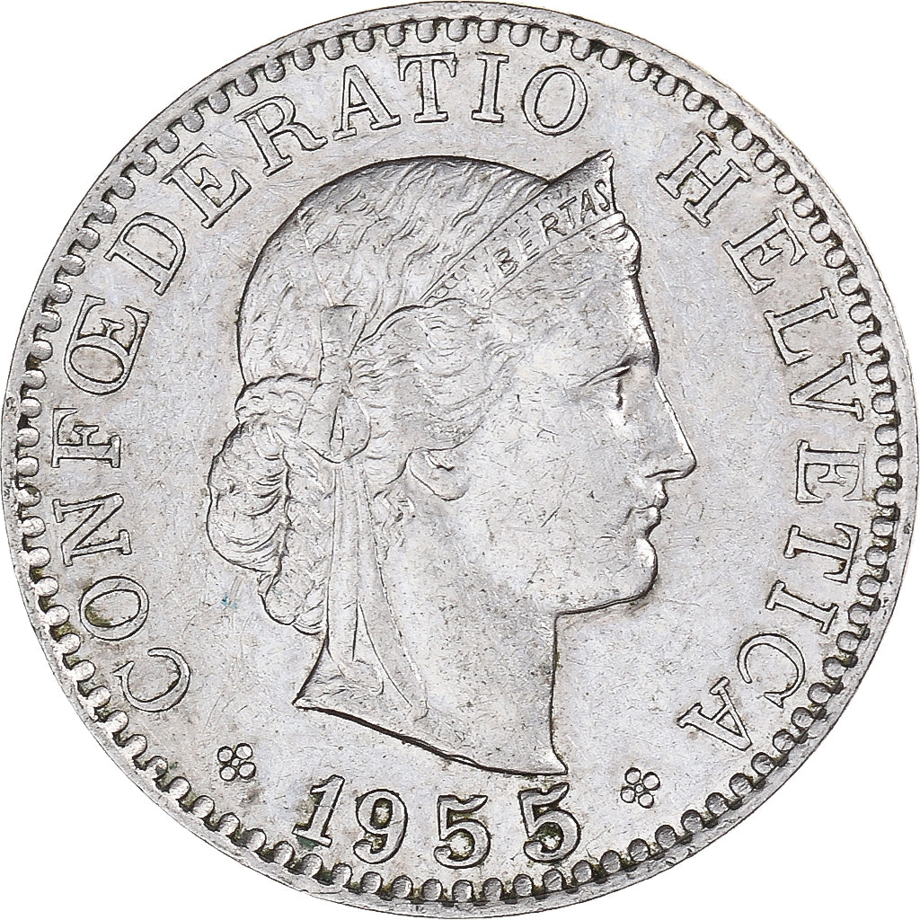 Moneta, Szwajcaria, 20 Rappen, 1955