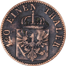 Monnaie, Etats allemands, 3 Pfennig, 1863