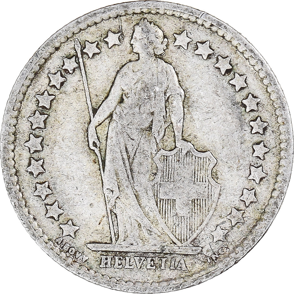Coin, Switzerland, 1/2 Franc, 1898