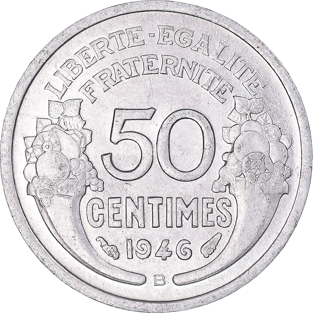 Munten, Frankrijk, 50 Centimes, 1946