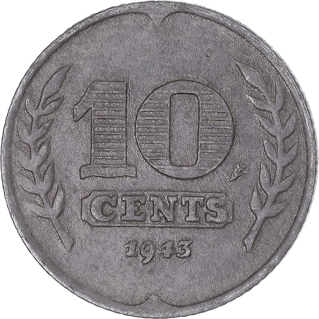 Moneta, Paesi Bassi, 10 Cents, 1943