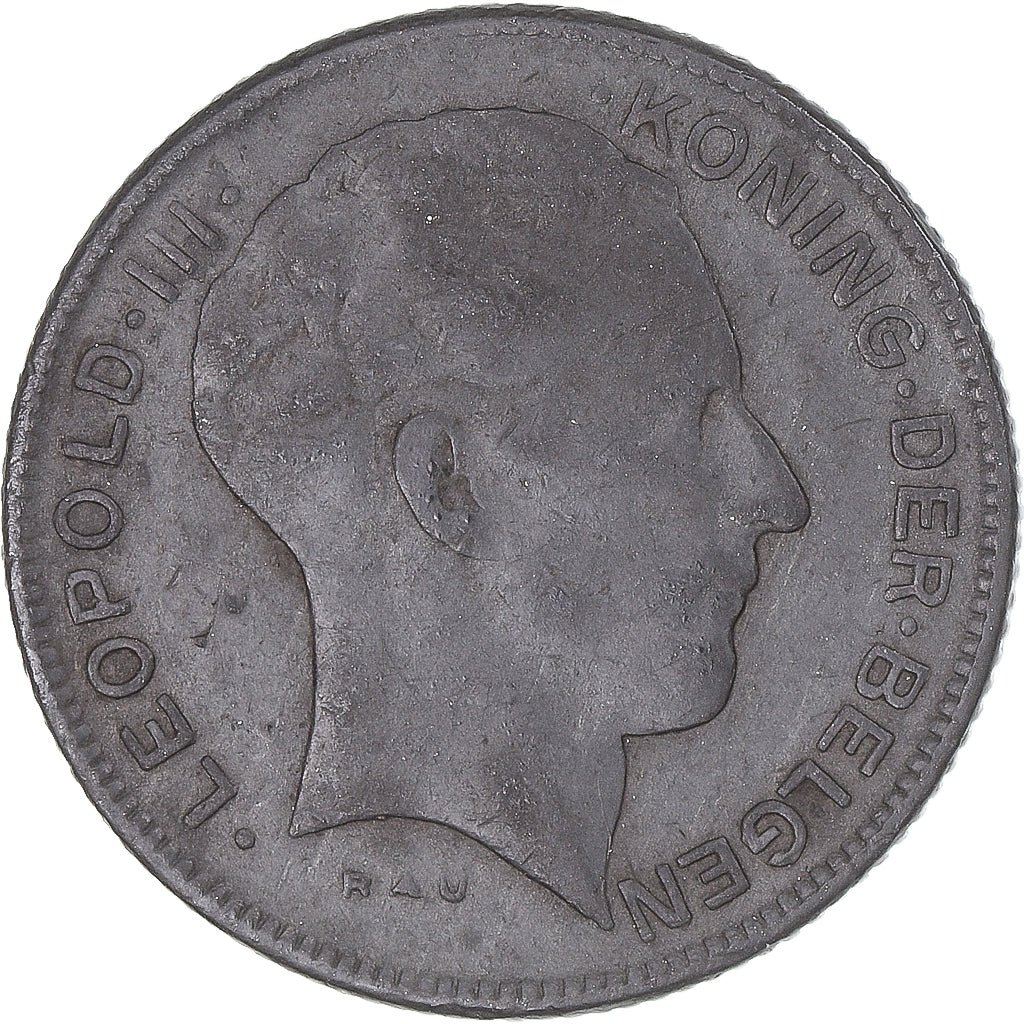 Münze, Belgien, 5 Francs, 5 Frank, 1941