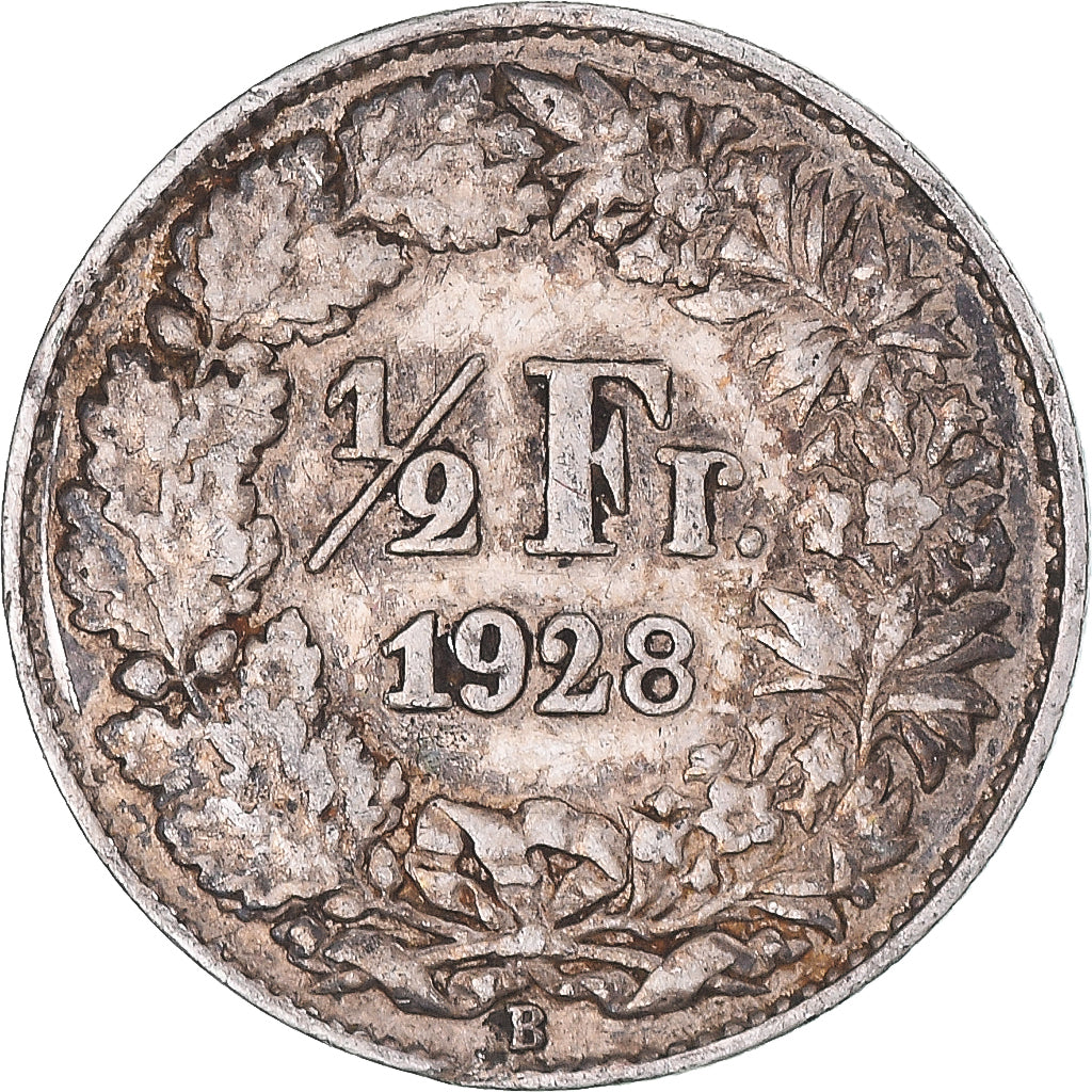 Moneta, Szwajcaria, 1/2 Franc, 1928