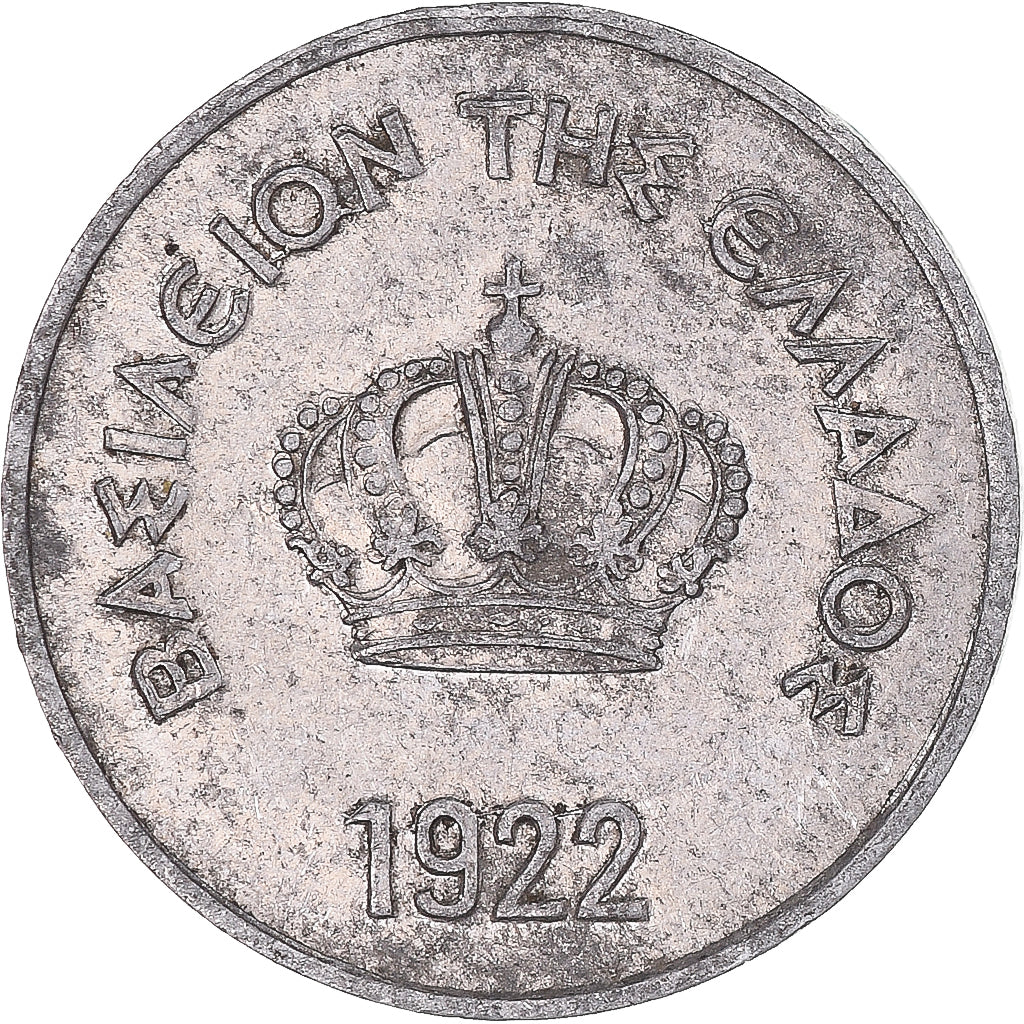 Münze, Griechenland, 10 Lepta, 1922