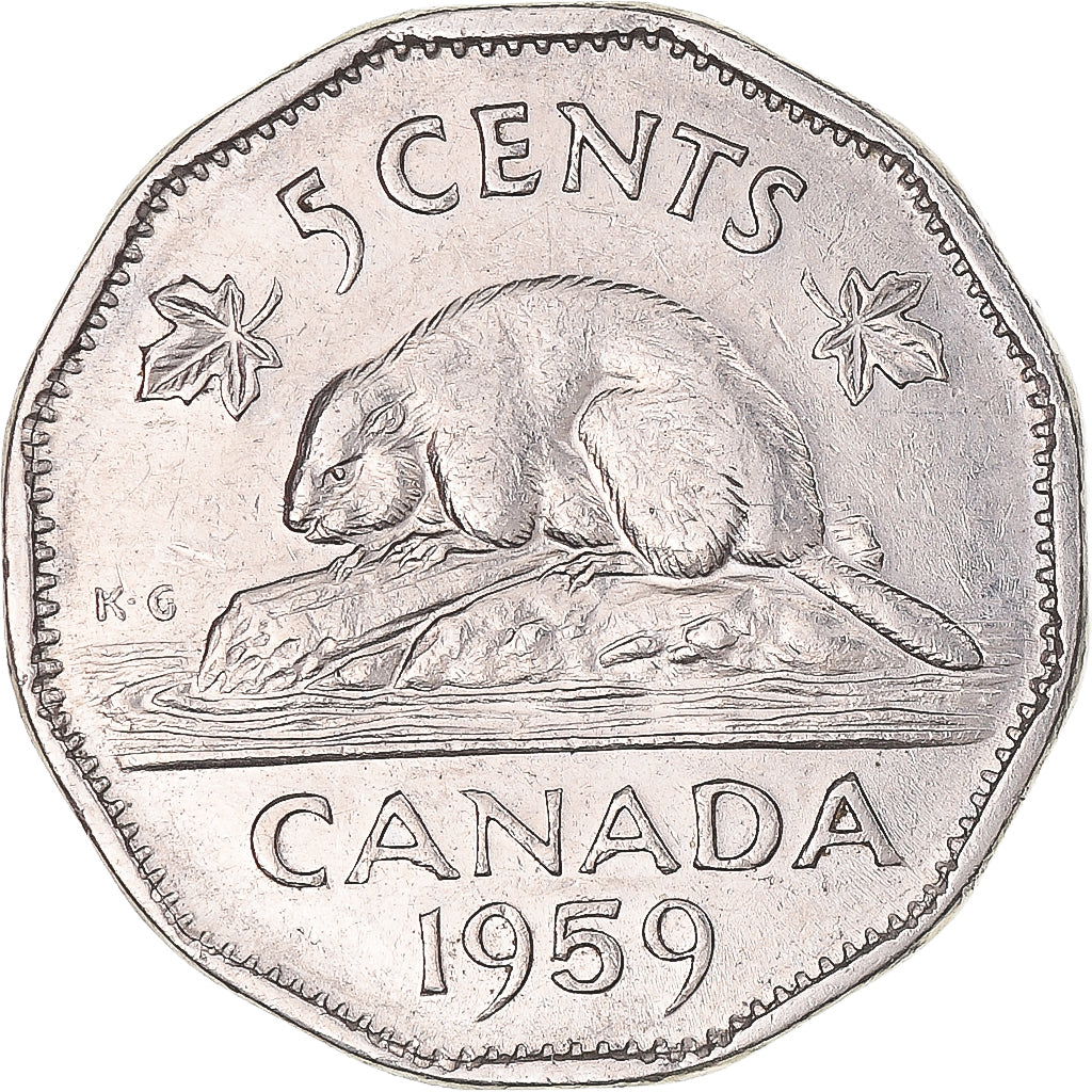 Moneta, Canada, 5 Cents, 1959
