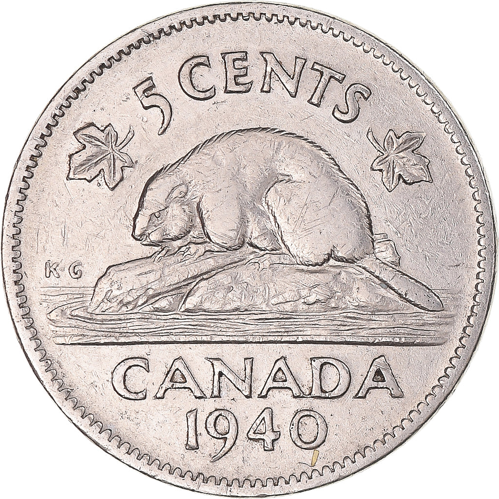 Moneta, Canada, 5 Cents, 1940