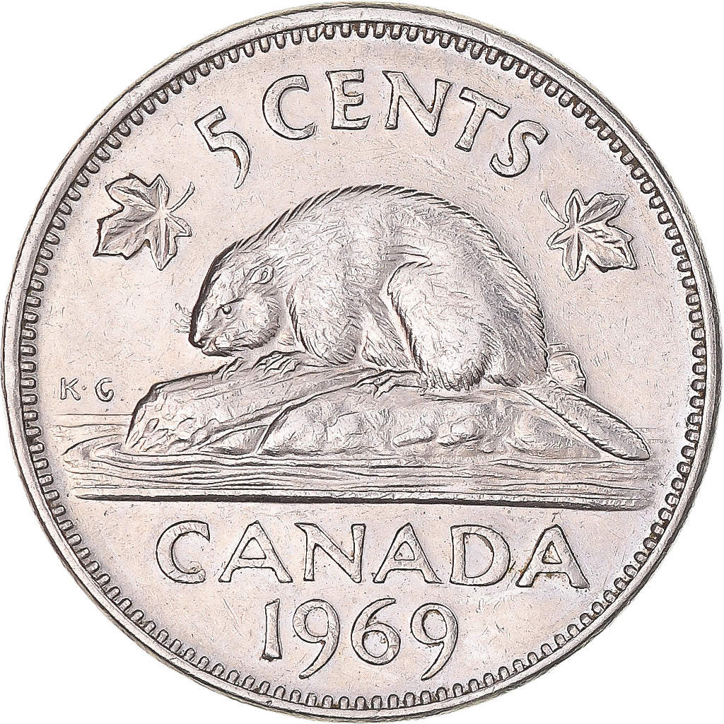 Moneta, Canada, 5 Cents, 1969