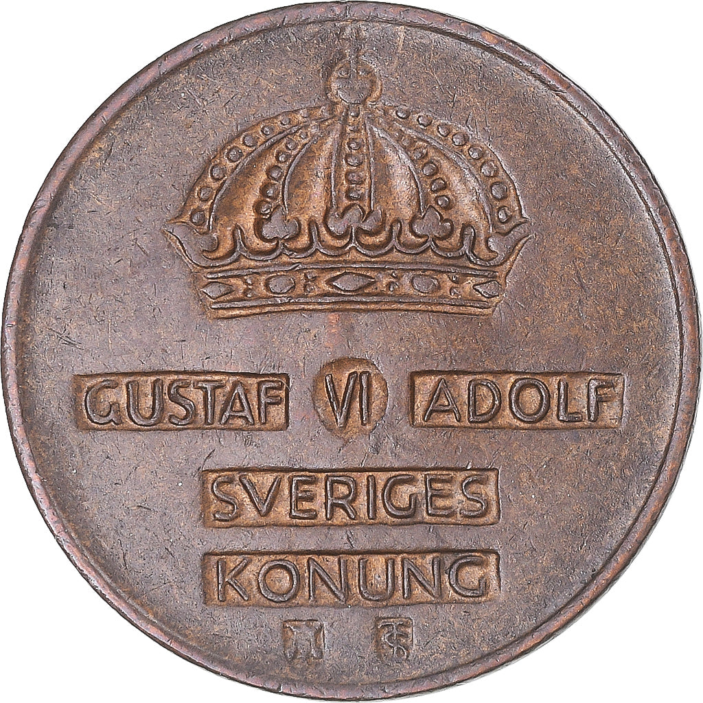 Münze, Schweden, 2 Öre, 1955