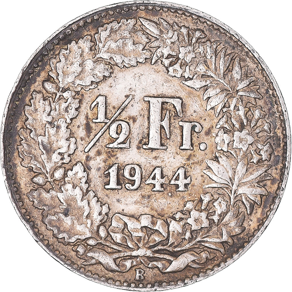 Monnaie, Suisse, 1/2 Franc, 1944