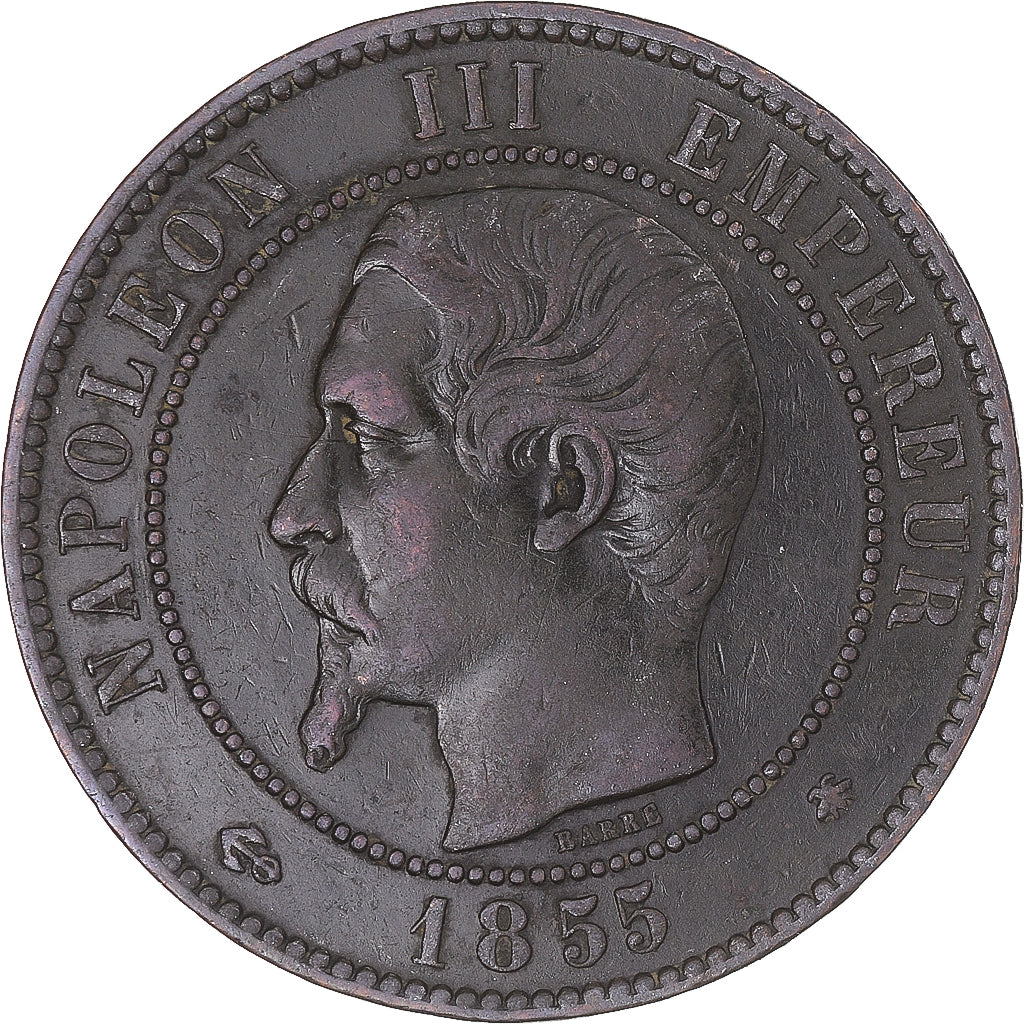 Moneta, Francia, 2 Centimes, 1855